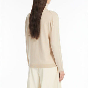 Kiku Silk Wool Jumper in Ivory