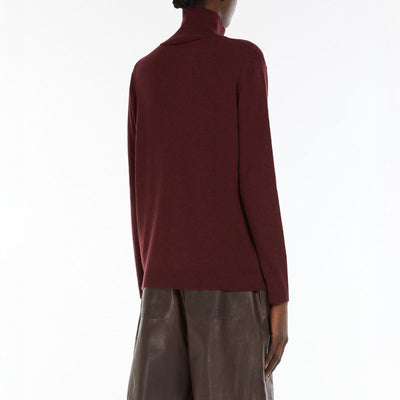 Kiku Silk Wool Jumper in Wine