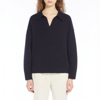 Agre Wool Jumper in Navy