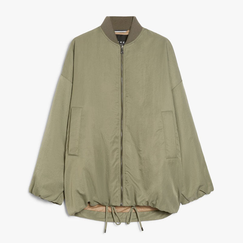 WEEKEND MAXMARA Albero Bomber Jacket in Sage Green