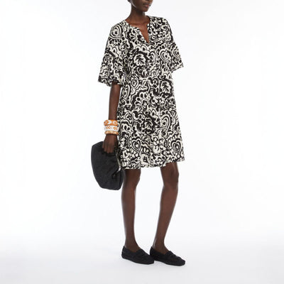 WEEKEND MAXMARA Ely Dress in Black Batik