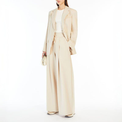 Romagna Jersey Drawstring Trousers in Sand