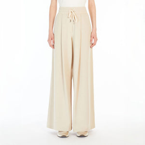 Romagna Jersey Drawstring Trousers in Sand