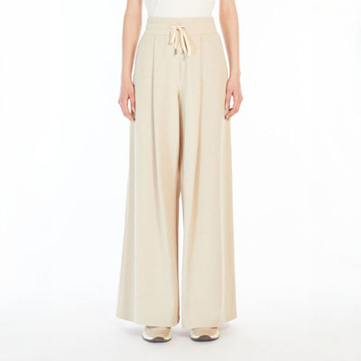 WEEKEND MAXMARA Romagna Jersey Drawstring Trousers in Sand