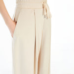 Romagna Jersey Drawstring Trousers in Sand