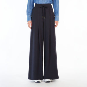 Romagna Jersey Drawstring Trousers in Navy