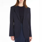 Erik Milano Knit Jersey Blazer in Navy