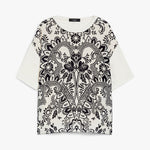 WEEKEND MAXMARA Pampas Top in Ivory Batik