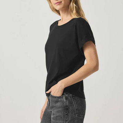 SPLENDID Skye Slub Tee in Black