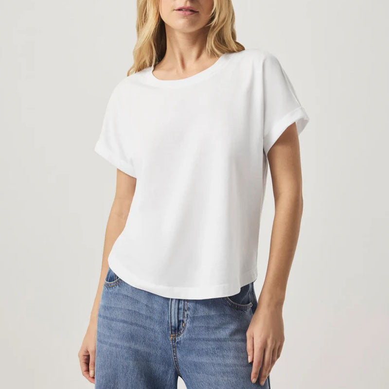 SPLENDID Skye Slub Tee in White