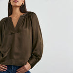 Wynna Blouse in Dark Moss