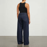 SKALL Willow Wide Leg Jeans in Indigo Blue