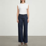 SKALL Willow Wide Leg Jeans in Indigo Blue