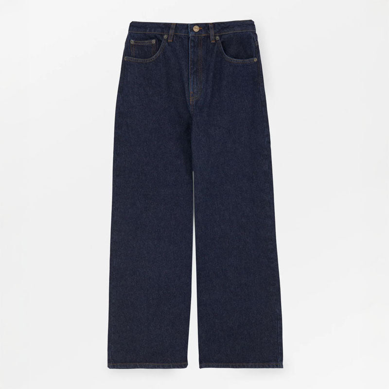 SKALL Willow Wide Leg Jeans in Indigo Blue