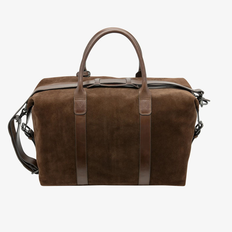 LOAKE Balmoral Polo Suede Weekend Bag in Brown