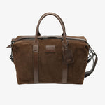 LOAKE Balmoral Polo Suede Weekend Bag in Brown