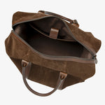 LOAKE Balmoral Polo Suede Weekend Bag in Brown