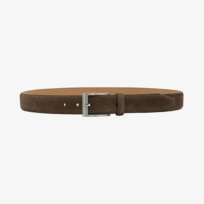 William Suede Belt in Flint