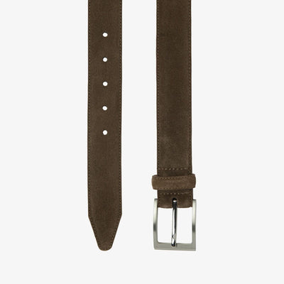 William Suede Belt in Flint