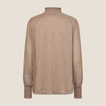 MOS MOSH Ximena Glam L/S Blouse in Indian Tan