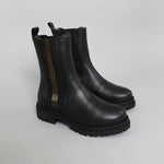 Yaline Fur Lined Boots in Black