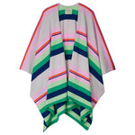 Cabana Stripe Wrap Cardigan in Multi