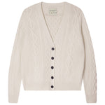 Aran Cardigan in Maritime White