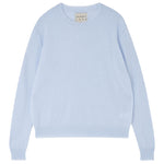 Distressed Crew in Pale Blue