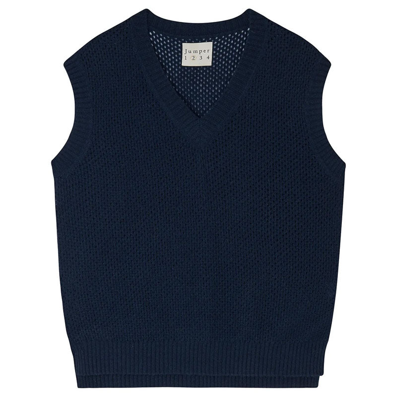 JUMPER1234 Holey Tank in Navy