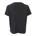 Zelda S/S Leo T-Shirt in Grey Leopard