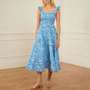 Jessica Dress in Azure Rose