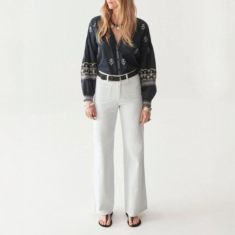 MAISON HOTEL Chandra Blouse in Midnight Wish