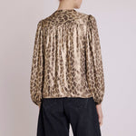 Cyril L/S Blouse in Leopard Print