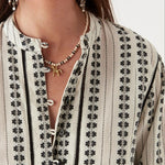 MAISON HOTEL Consuelito Blouse in Pearl Jam