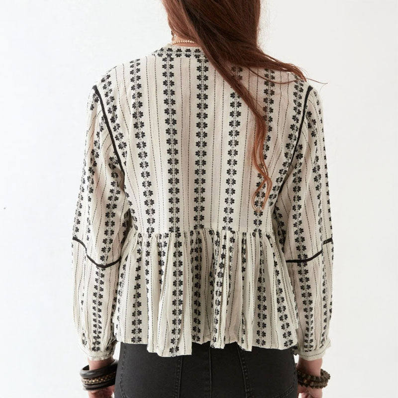 MAISON HOTEL Consuelito Blouse in Pearl Jam