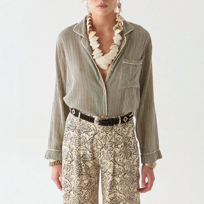 MAISON HOTEL Dodo Blouse in Marine