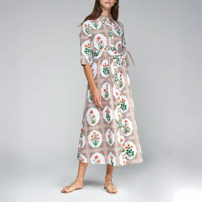 VILAGALLO Brenda Dress in Floral