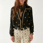 MAISON HOTEL Dylan Blouse in Starry Night