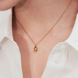 Drop Mini Necklace in Gold