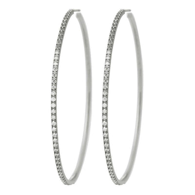 EDBLAD Glow Creoles Mini XL Hoops in Steel