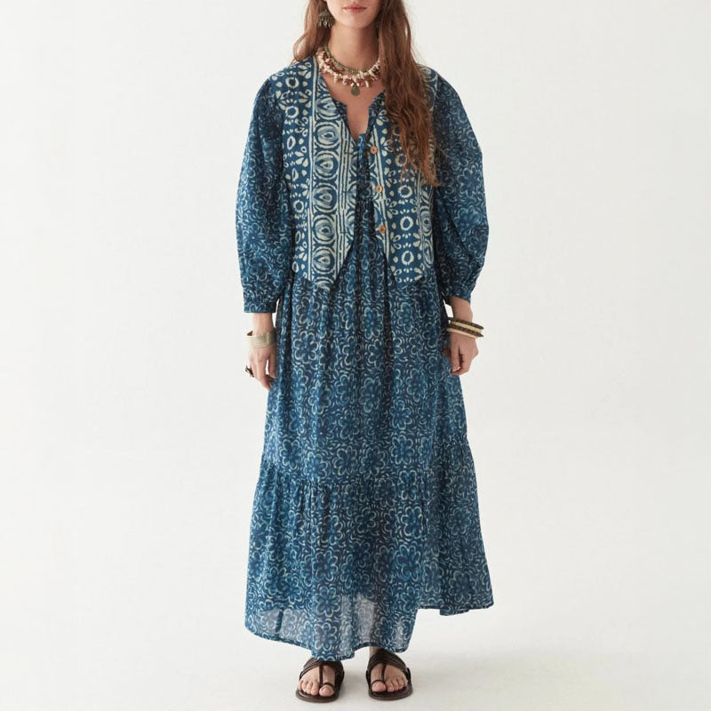 MAISON HOTEL Eileen Dress in Indigo Soul