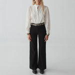 Emanuelle Winter Blossom Blouse in Pana Cotta