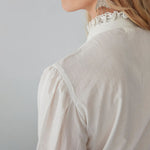 Emanuelle Winter Blossom Blouse in Pana Cotta