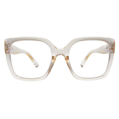 GOODLOOKERS Deirdre Reading Glasses in Transparent Pink