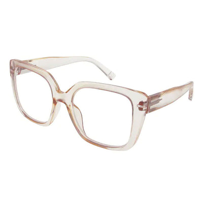 GOODLOOKERS Deirdre Reading Glasses in Transparent Pink