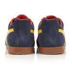 Harrier Suede Trainers in Navy/Sun/Red