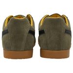 GOLA Harrier Suede Trainers in Khaki/Black/Sun