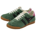 Elan Trainers in Evergreen/Black/Fuchsia