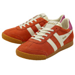 Elan Trainers in Hot Coral/Off White/Fuchsia