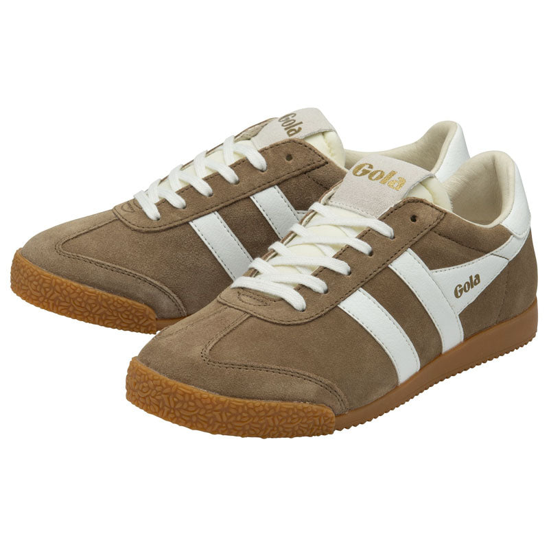 Elan Trainers in Tobacco/White